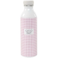 Garrafa de 0,54 L vichy rosa de alumínio