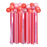 Conjunto de decoração de balões e cortinas para o Dia dos Namorados - 21 peças