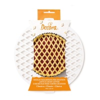 Cortador de bolos em losango de plástico de 30 cm para crostata - Decora