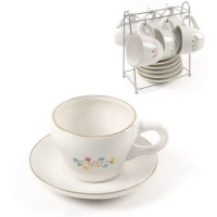 Chávena de café Flores 100 ml - 6 serviços