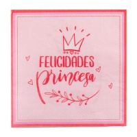 Guardanapos Princess Greetings 16,5 x 16,5 cm - 12 unid.