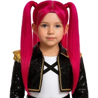 Peruca K-Pop pink charm para menina - DISPONÍVEL DEZEMBRO 2025