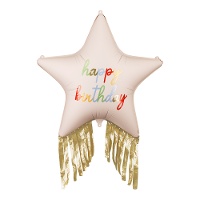 Balão de Estrela com franjas de 72 cm - Partydeco
