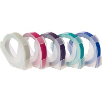 Fita de etiquetagem de cores sortidas 2 m - 5 unid.