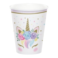 Copos de animais selvagens engraçados de 266 ml - 8 unidades