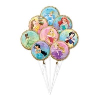 Bouquet de balões de Princesas Disney - Anagram - 8 unidades