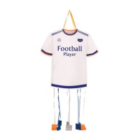 Piñata de futebol com t-shirt branca de 48 x 50 cm