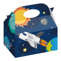 Caixa de cartão de viagem ao espaço exterior - 12 peças.