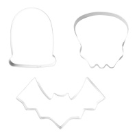 Cortadores de Halloween para figuras aterradoras - 3 pcs.