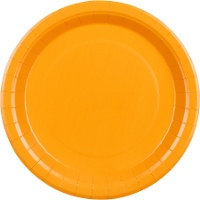 Pratos de 23 cm de papelão coloridos - 6 unidades