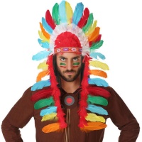 Pluma indiana multicolorida