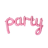 Party Balloon letras rosa 80 x 40 cm - PartyDeco