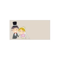 Autocolantes de casamento com adesivo 4,2 x 1,5 cm- 68 unidades