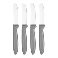 Conjunto de 4 facas para manteiga com cabo preto - Kinvara