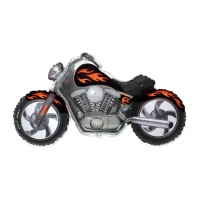 Balão de motocicleta preto 115 x 57 cm - Conver Party