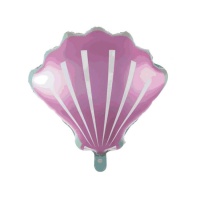 Balão de concha marinha cor-de-rosa de 51 cm