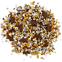 Sprinkles com figuras de biscoito de gengibre e pedaços crocantes - 100 g