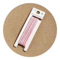 Corda étnica de poliéster cor-de-rosa de 1 m
