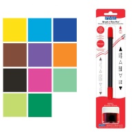 Pincel fino e biros de cor recarregável - PME