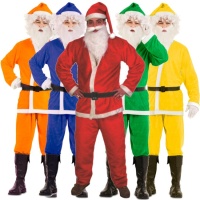 Disfarce de Pai Natal várias cores para homem