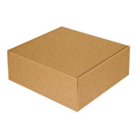 Caixa 25 x 25 x 10 cm para bolo quadrado kraft