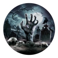 Pratos de Zombiesde 22,5 cm - 6 unidades