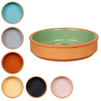 Caçarola de barro colorida de 16 cm - 4 peças