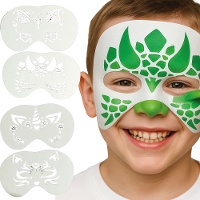Stencils para maquiagem infantil - 4 unidades