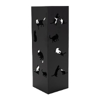 Porta-guarda-chuvas de 49 cm com design de Gatos Negros