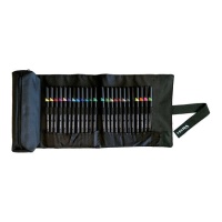 Marcadores de arte em estojo de tecido enrolável - Lyra - 24 pcs.