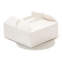 Caixa 36 x 36 x 12 cm para bolo com base redonda