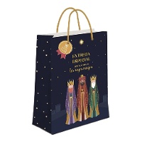 Saco de presente de 32 x 26 x 10 cm de Entrega Especial dos Reis Magos - 1 unidade
