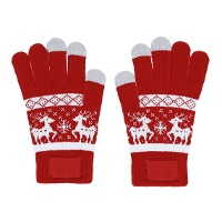 Luva natalina tátil