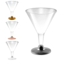 Copo de plástico de 180 ml em cores de cocktail - 3 unid.