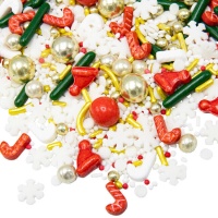 Maravilhosos granulados de Natal 90 gr - Happy Sprinkles