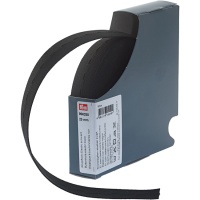 Fita elástica de 2,5 cm com ilhós preto - Prym - 10 m