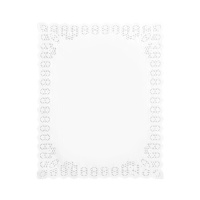 Guardanapo de papel branco retangular 37 x 44 cm - 100 unidades
