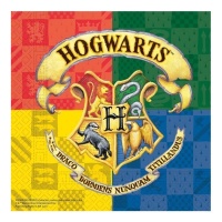 Guardanapos Harry Potter Casas de Hogwarts 16,5 x 16,5 cm - 20 peças