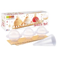 Kit de plásticopara bolo de bolas de Natal de de 8 cm - Scrapcooking