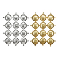 Painel decorativo de globo de 1,07 x 0,78 m dourado e prateado