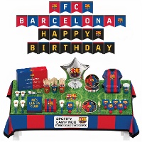 Kit de festa do FC Barcelona - 6 pessoas - 75 peças