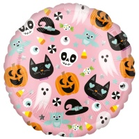 Balão redondo Emoji de Halloween 43 cm - Anagrama