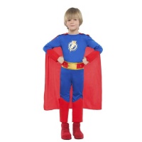 Fato de super-herói com raio para crianças