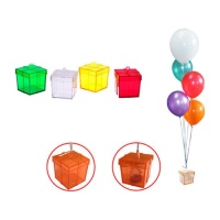 Peso de caixa transparente para balões - 1 unid.