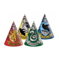 Chapéus das Casas de Hogwarts de Harry Potter 16 x 12 cm - 6 unid.