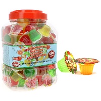 Goma de mascar sabor frutas naturais sortidas - Jelly - 160 unidades