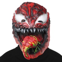 Máscara vermelha do vilão Venom