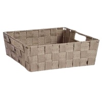 Cesto cónico reto em tecido 27 x 23 x 8 cm - 1 unidade