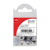 Formas de olhos sortidas com pestanas para artesanato - 42 pcs.