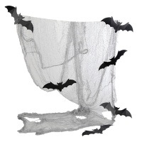 Tecido com 6 morcegos, 3 x 0,75 m (3 x 0,75 m)